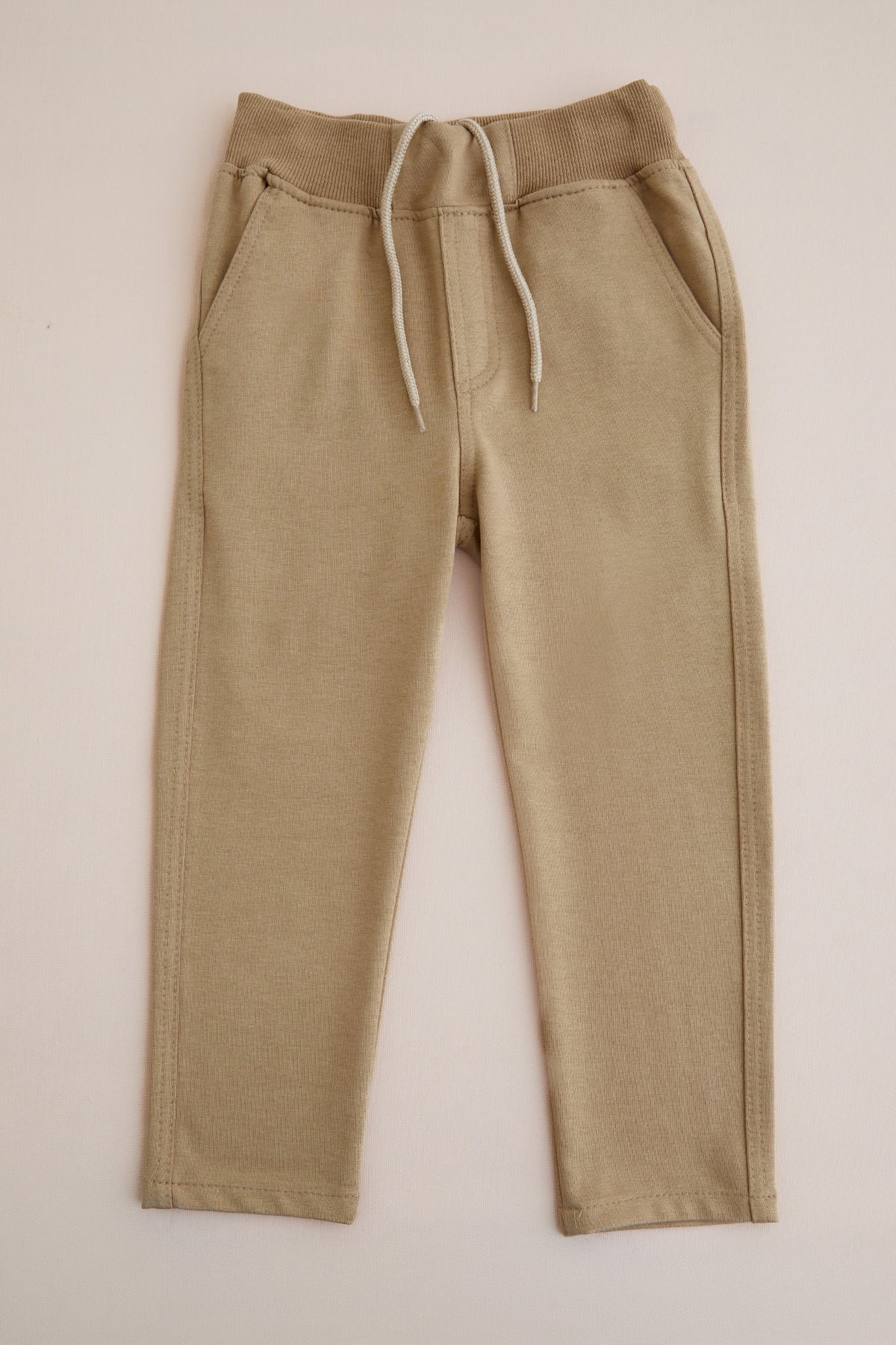 Beli Bağcıklı Penye Kumaş Unisex Çocuk Pantolon 6