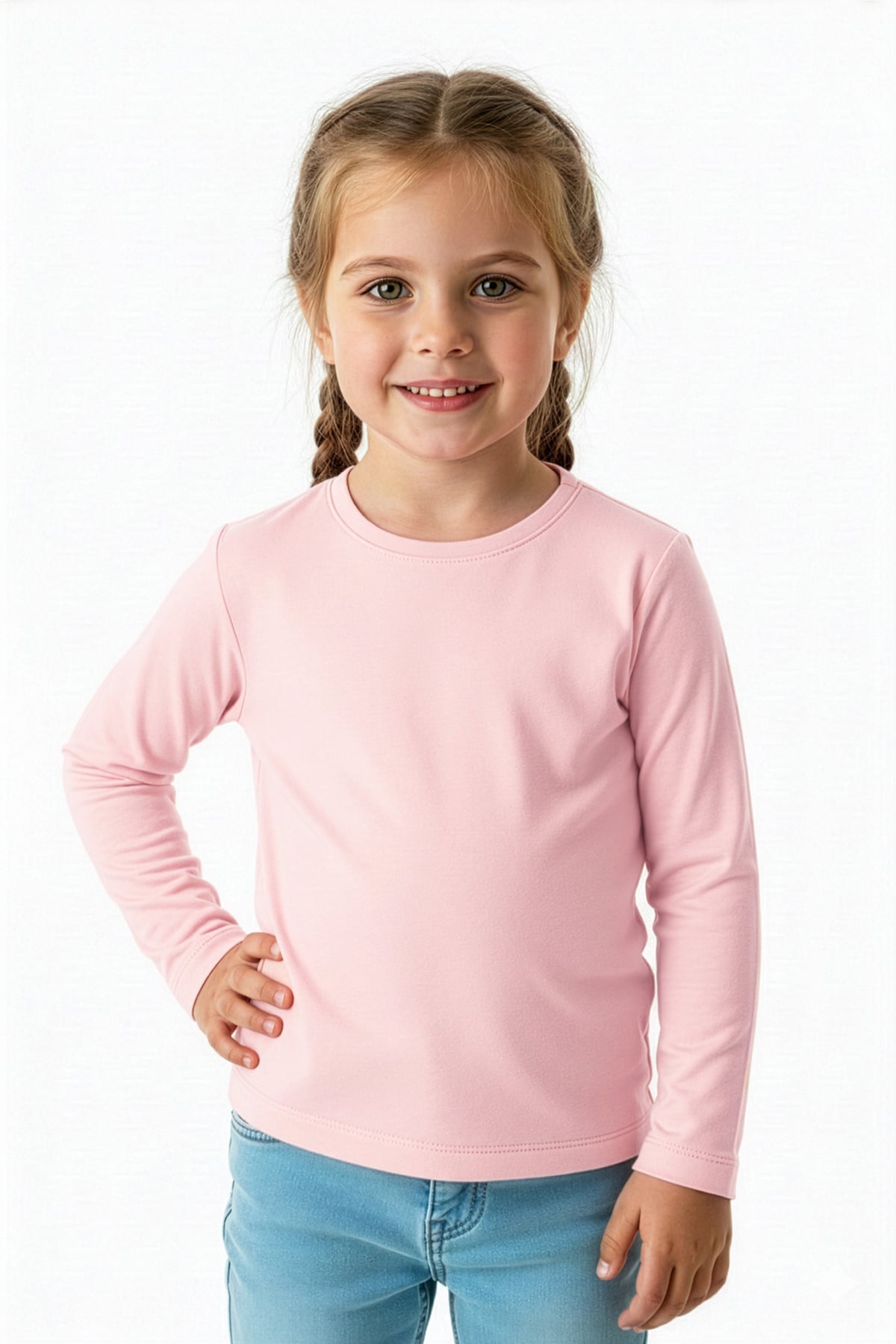 Basic Bisiklet Yaka Unisex Çocuk Body