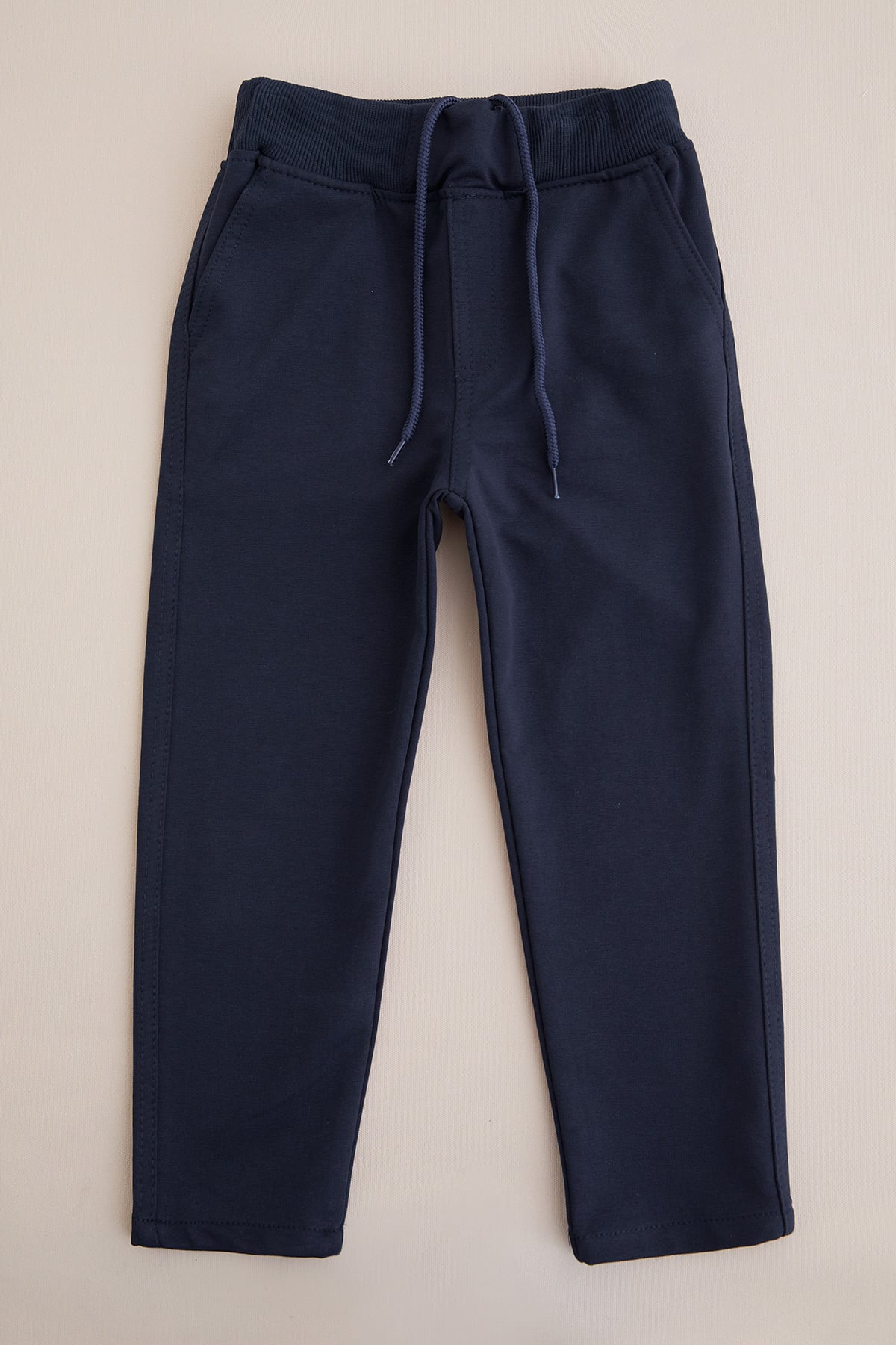 Beli Bağcıklı Penye Kumaş Unisex Çocuk Pantolon 3