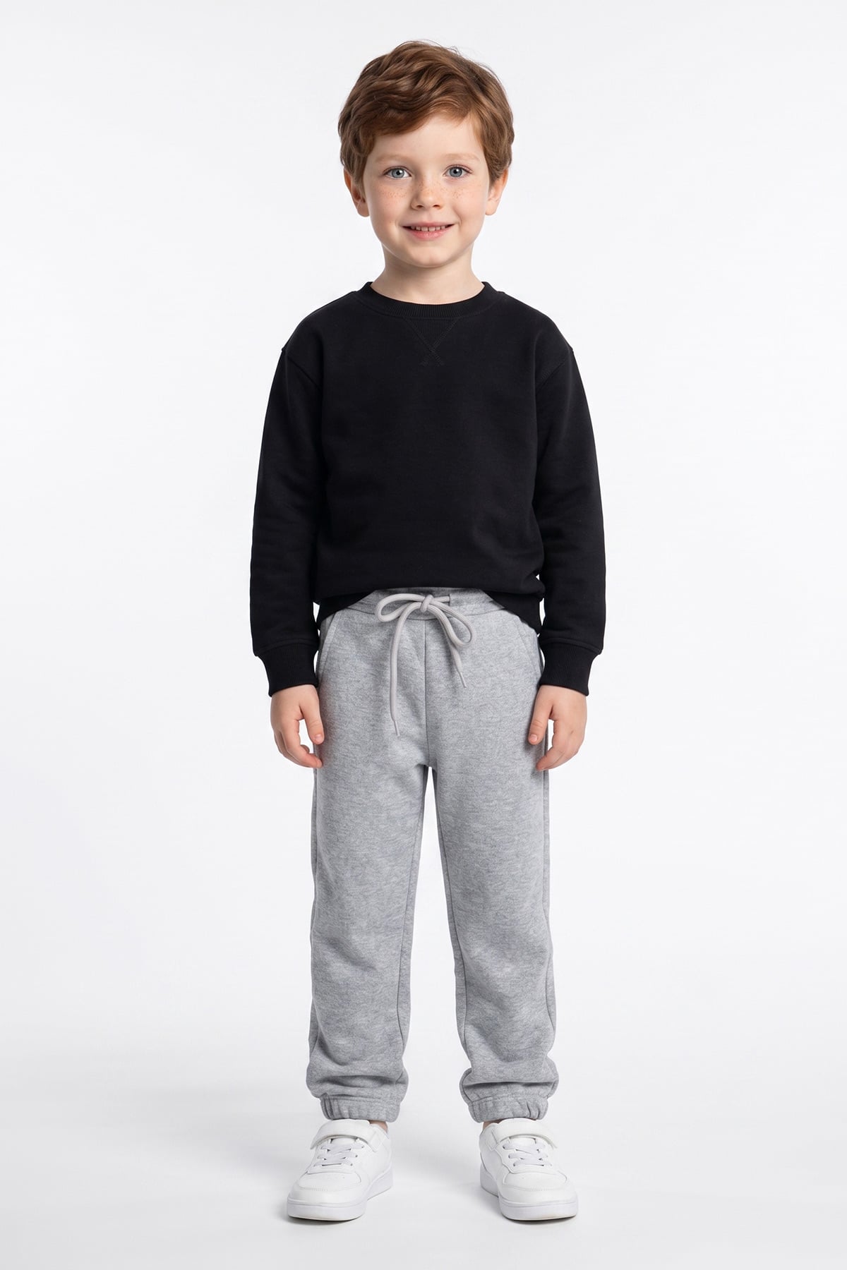3 İplik Beli Lastikli Jogger Unisex Çocuk Eşofman Altı 2