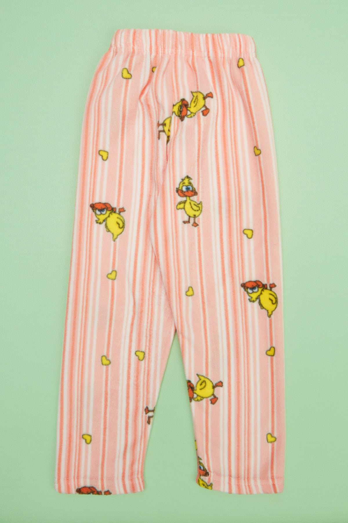Ördek Desenli Polar Unisex Çocuk Pijama Altı 4