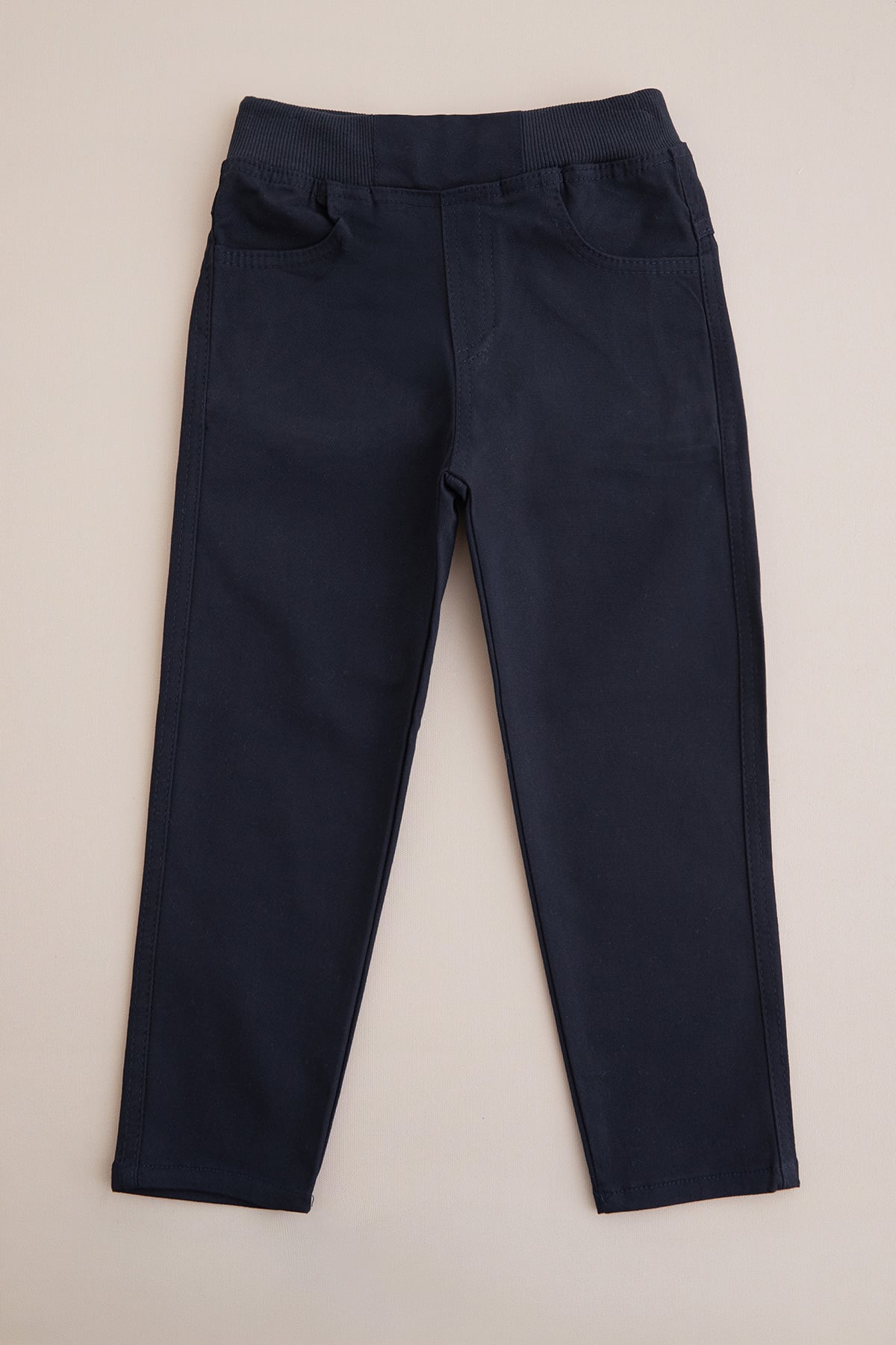 Beli Bağcıklı Gabardin Kumaş Unisex Çocuk Pantolon 3