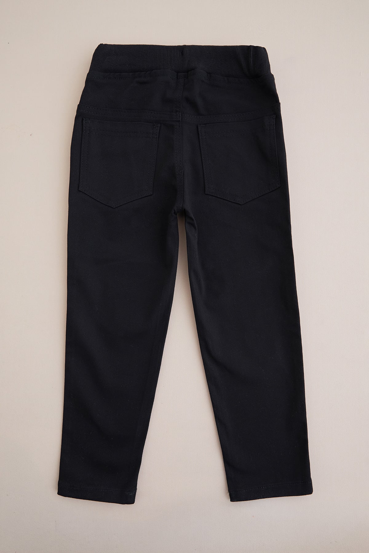 Beli Bağcıklı Gabardin Kumaş Unisex Çocuk Pantolon 7