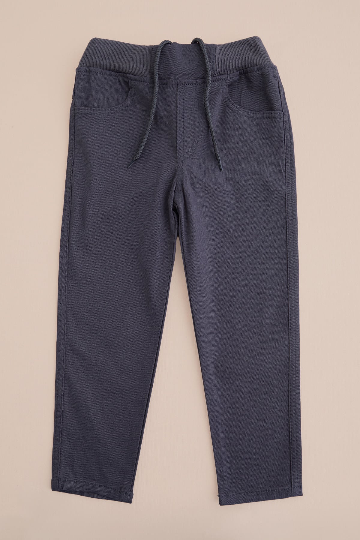 Beli Bağcıklı Gabardin Kumaş Unisex Çocuk Pantolon 7