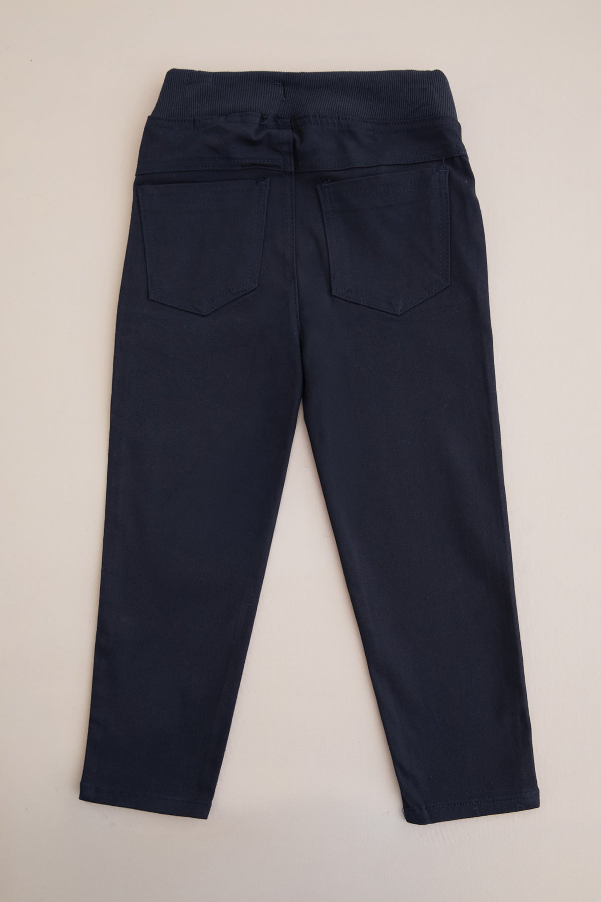 Beli Bağcıklı Gabardin Kumaş Unisex Çocuk Pantolon 6