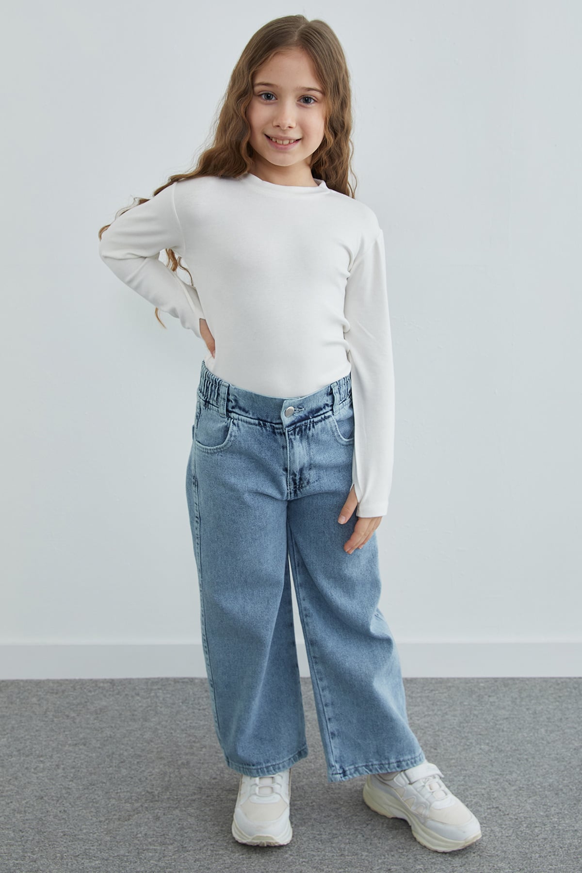 Basic Parmak Geçirmeli Modal Kız Çocuk Body 4