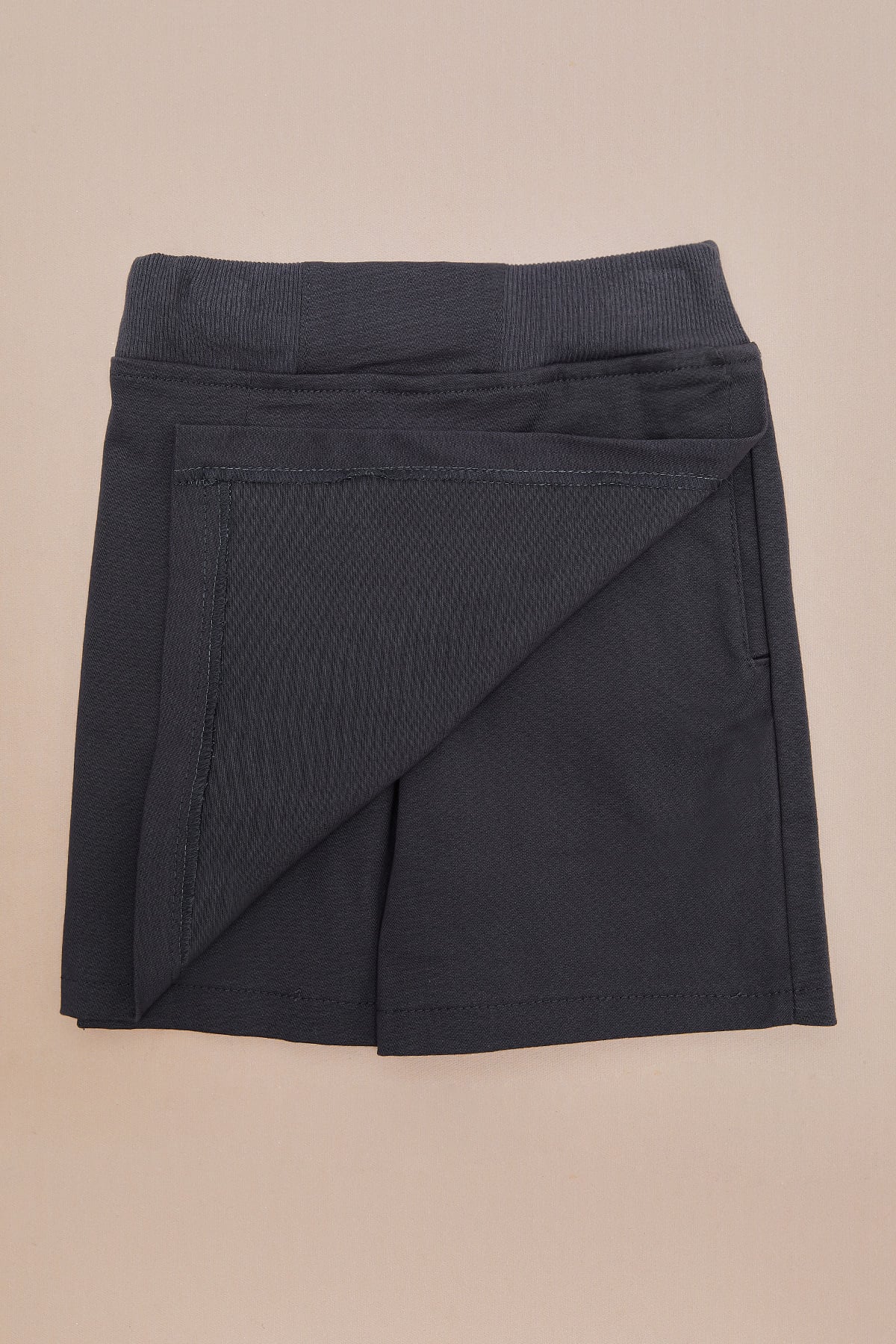 Basic Beli Lastikli Kız Çocuk Şort Etek 5