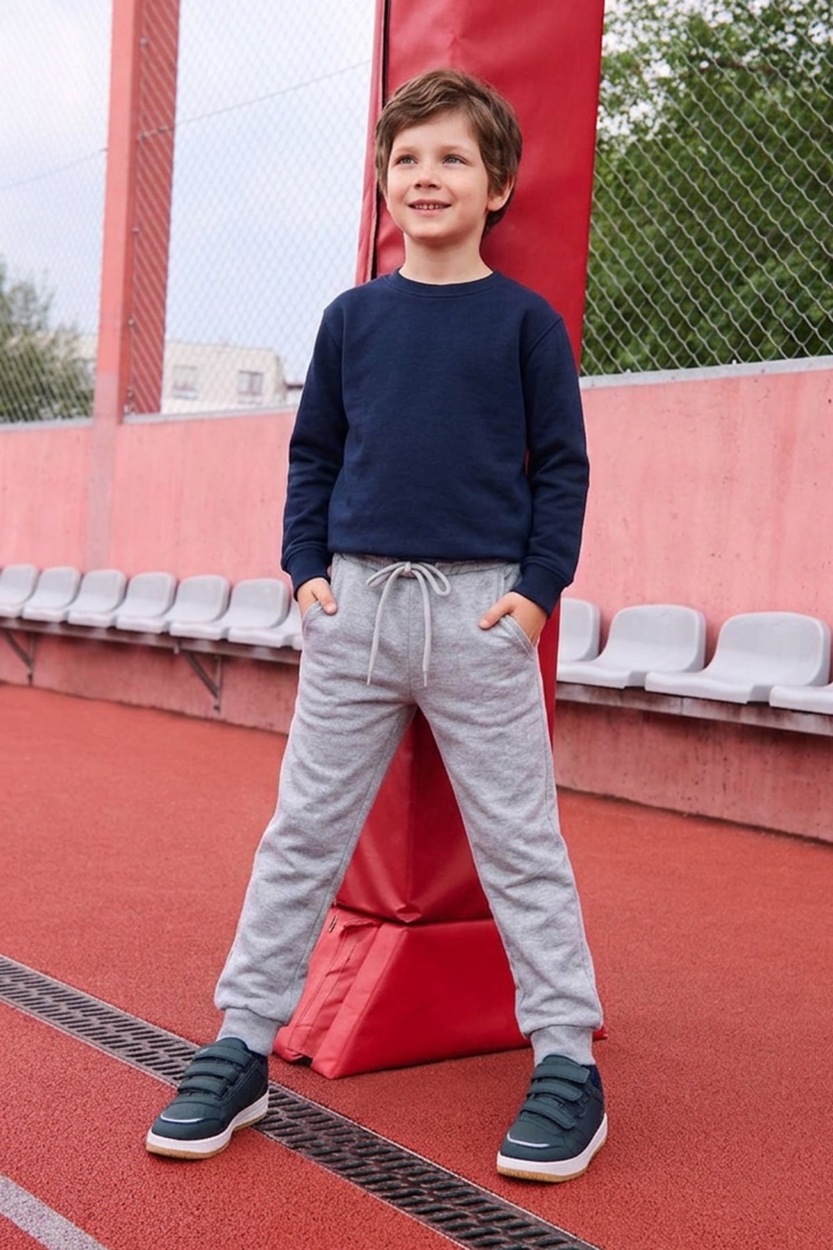 3 İplik Basic Beli Lastikli Unisex Çocuk Eşofman Altı