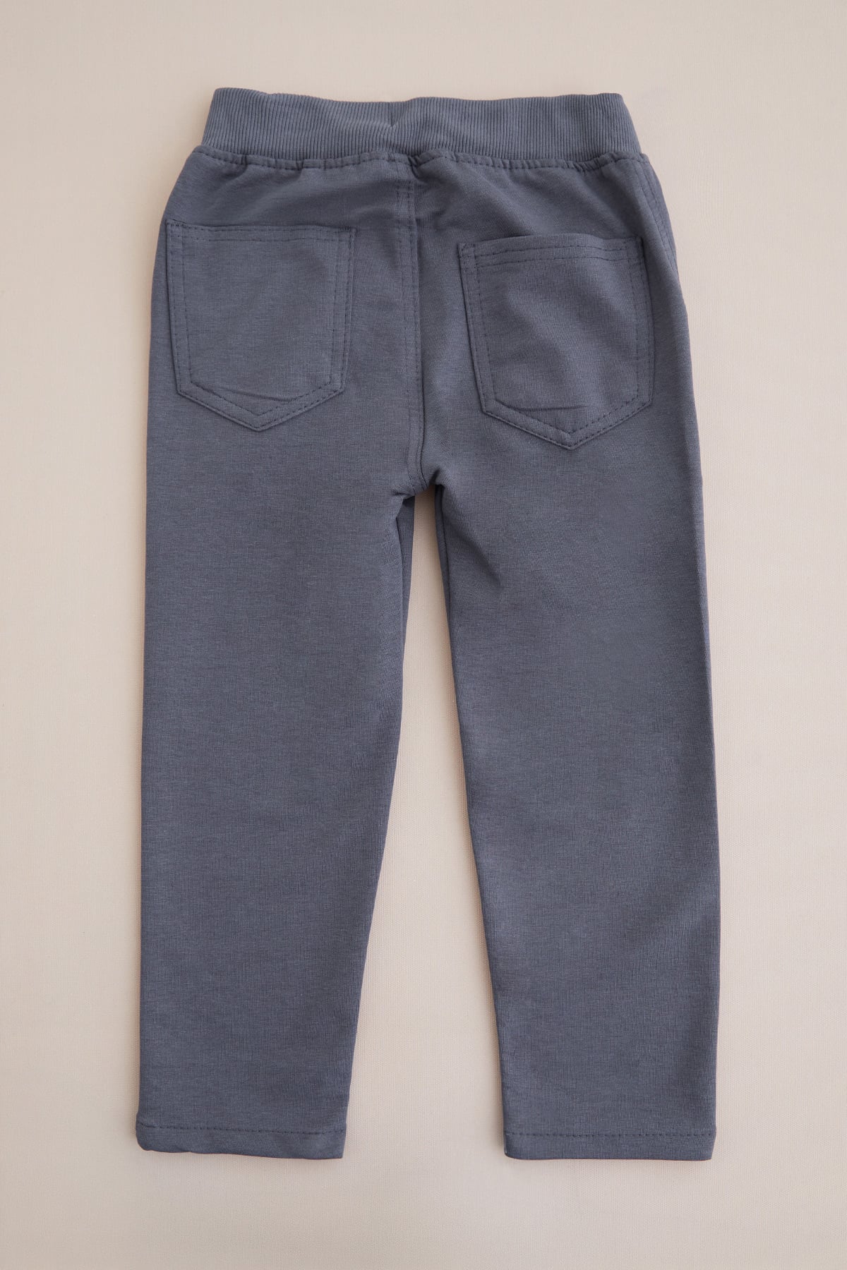 Beli Bağcıklı Penye Kumaş Unisex Çocuk Pantolon 6