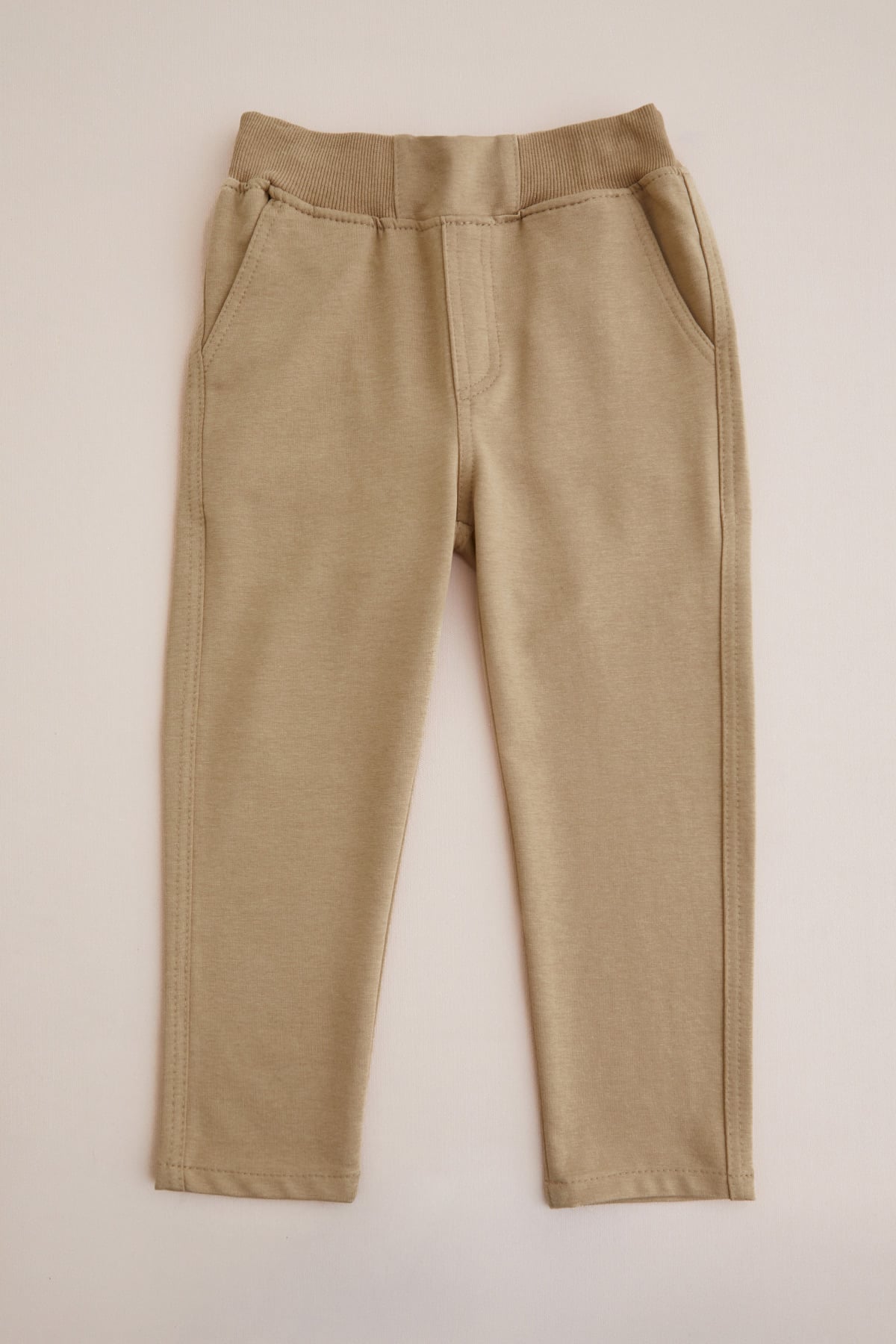 Beli Bağcıklı Penye Kumaş Unisex Çocuk Pantolon 4