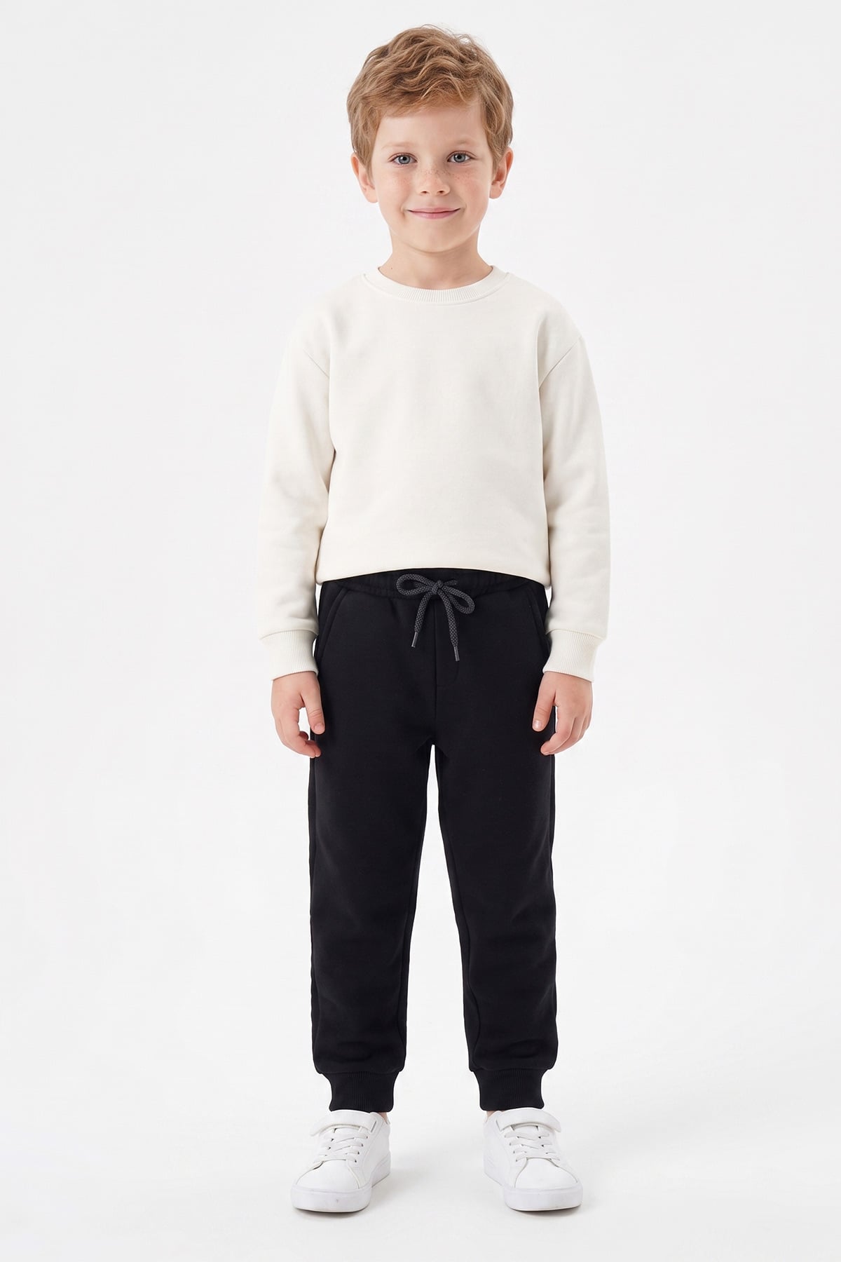 3 İplik Basic Beli Lastikli Unisex Çocuk Eşofman Altı 2