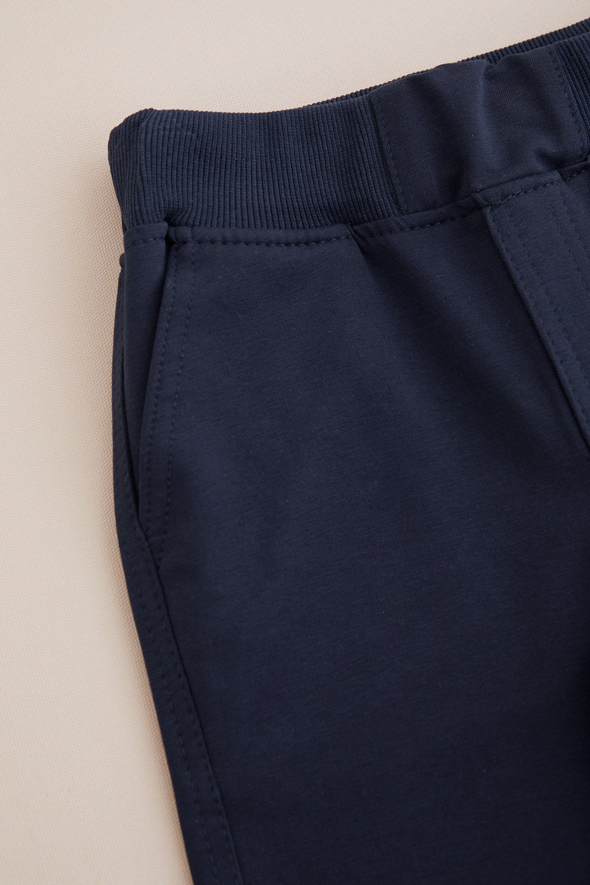 Beli Bağcıklı Penye Kumaş Unisex Çocuk Pantolon 2