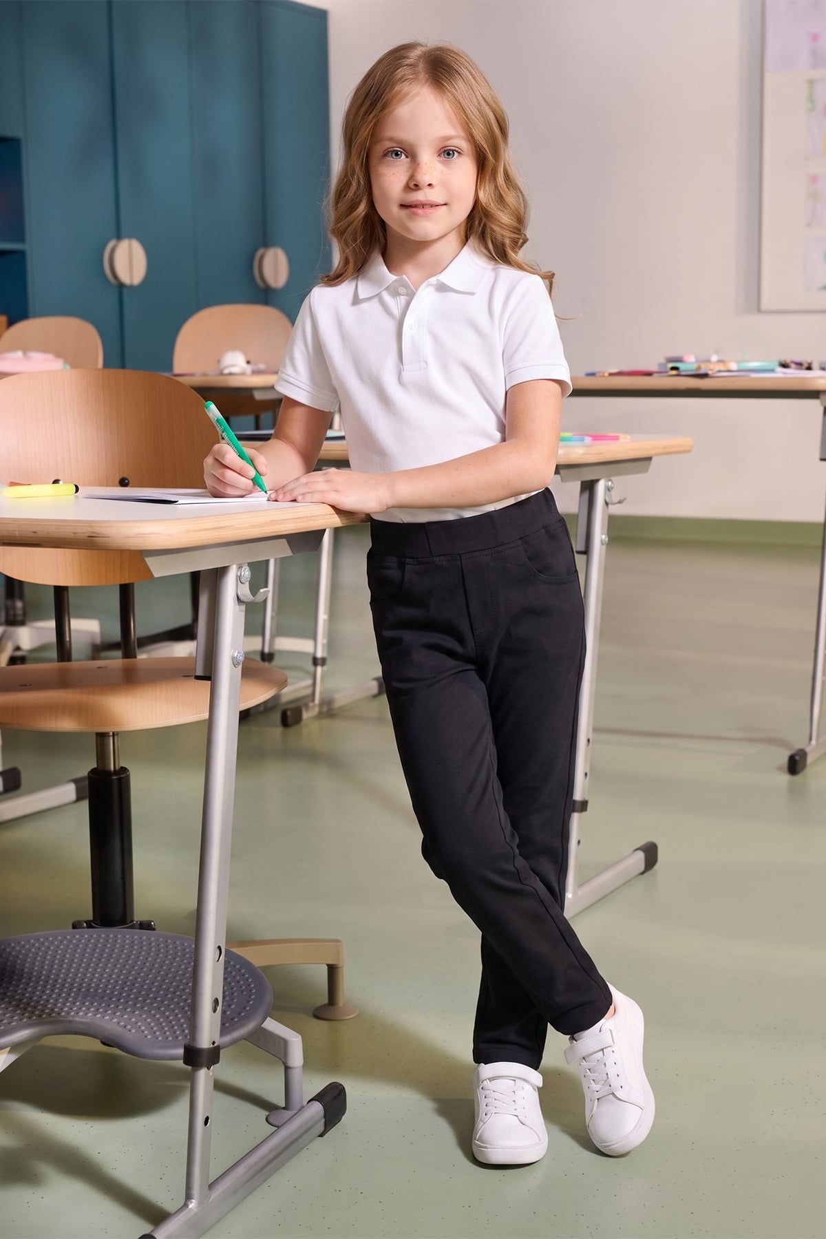 Beli Bağcıklı Gabardin Kumaş Unisex Çocuk Pantolon