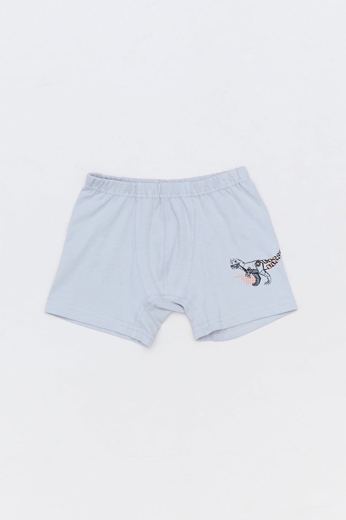 Dinozor Baskılı Erkek Çocuk 3 Lü Boxer 3