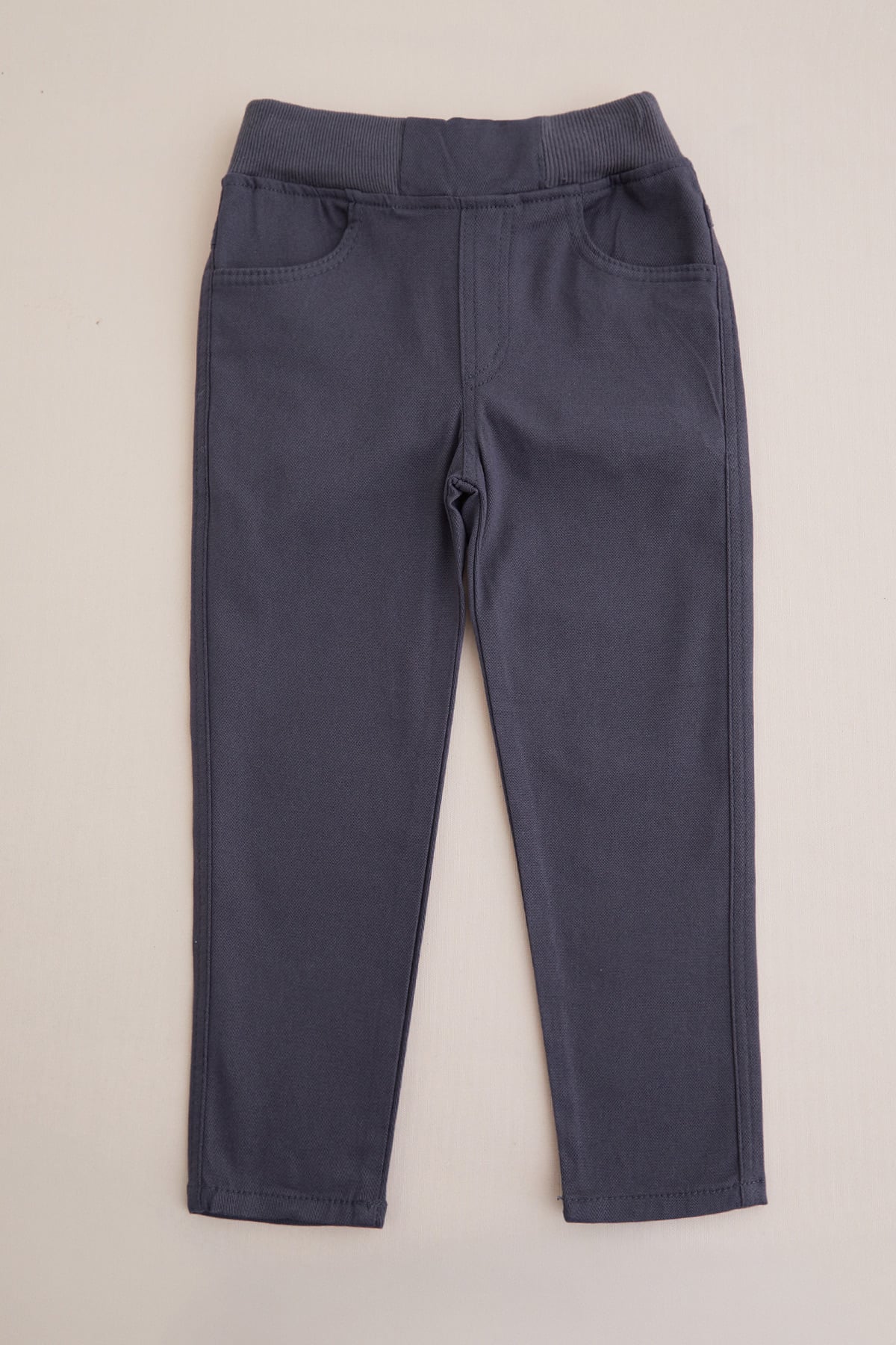 Beli Bağcıklı Gabardin Kumaş Unisex Çocuk Pantolon 3