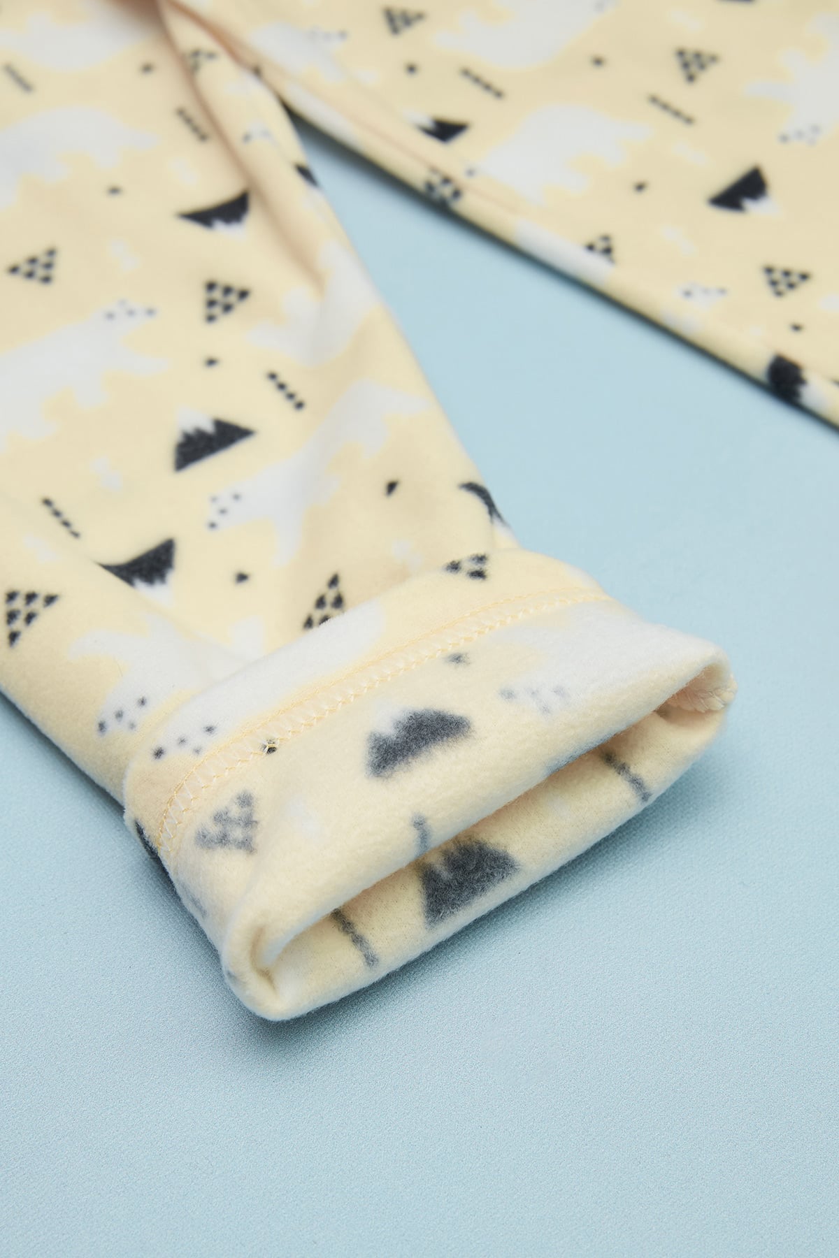 Kutup Ayısı Desenli Polar Unisex Çocuk Pijama Altı 4