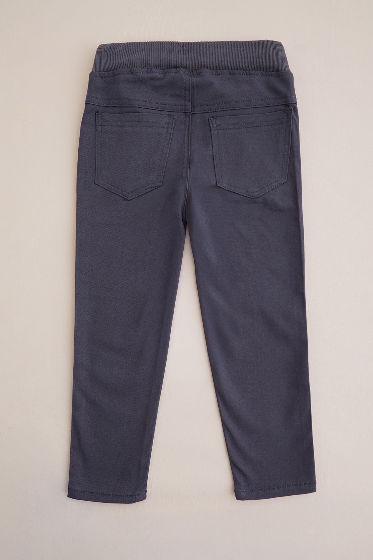 Beli Bağcıklı Gabardin Kumaş Unisex Çocuk Pantolon 5