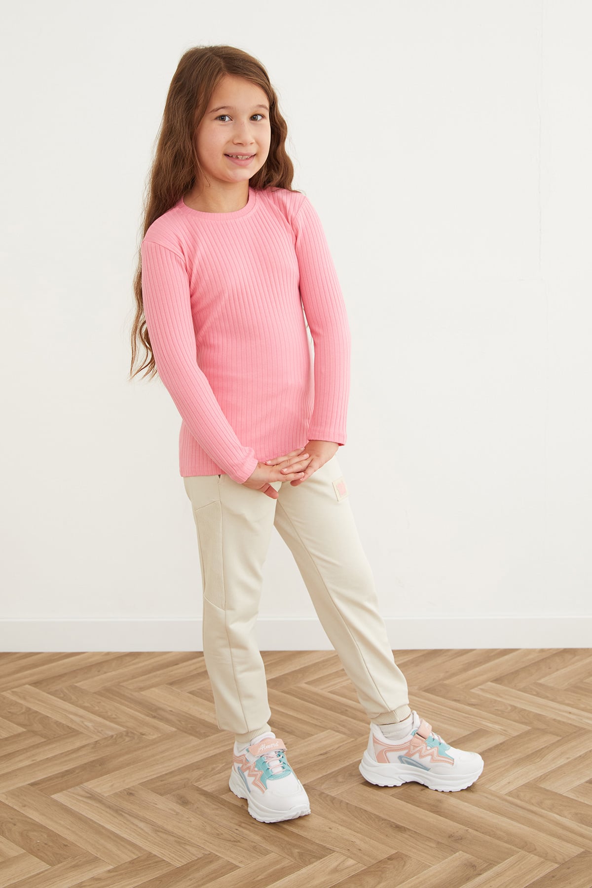 Fitilli Bisiklet Yaka Kız Çocuk Body 6