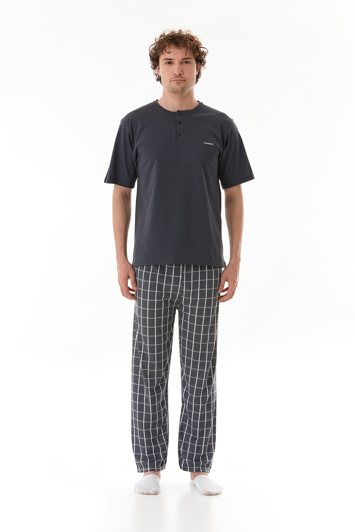 Ekose Desenli Pijama Takımı 7
