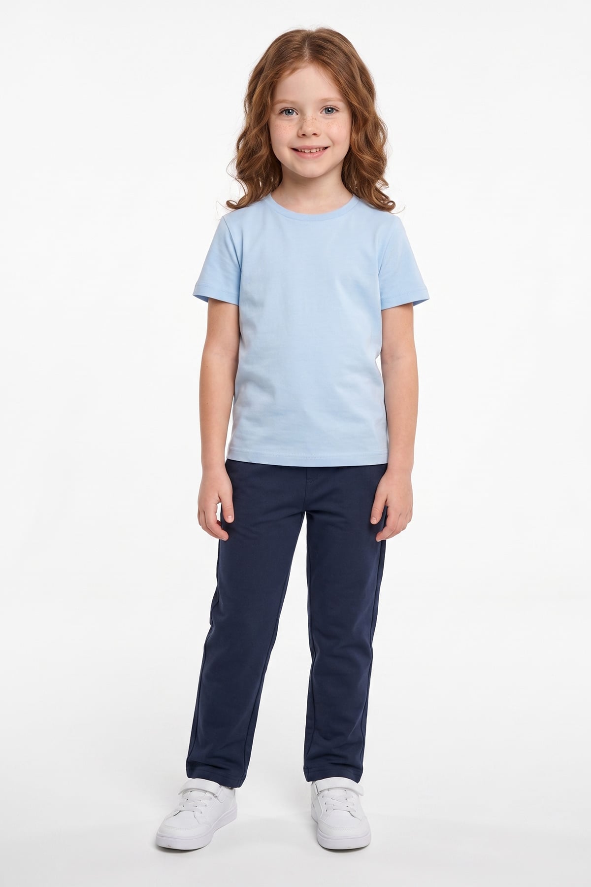 Beli Bağcıklı Penye Kumaş Unisex Çocuk Pantolon 3