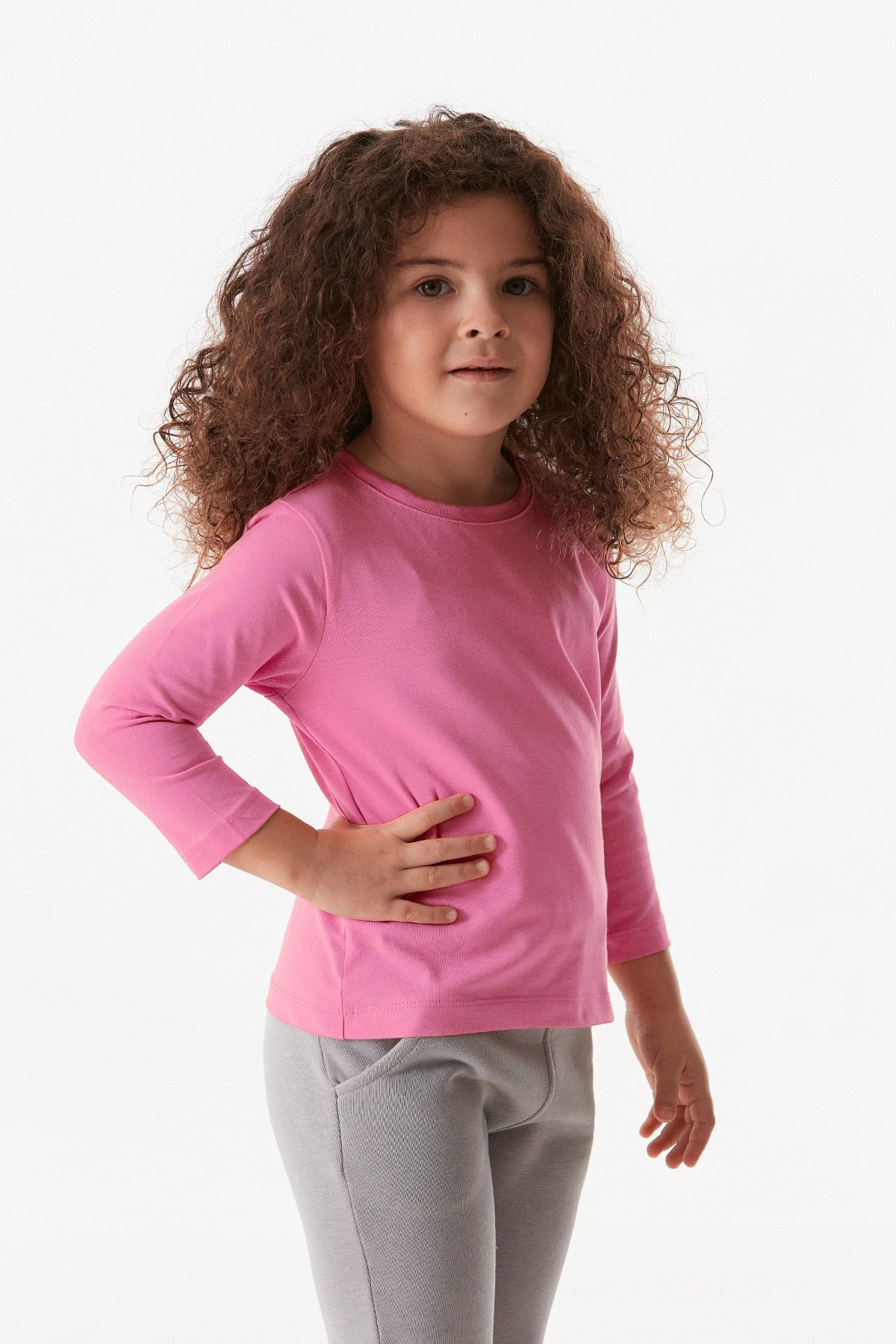Basic Bisiklet Yaka Unisex Çocuk Body 3