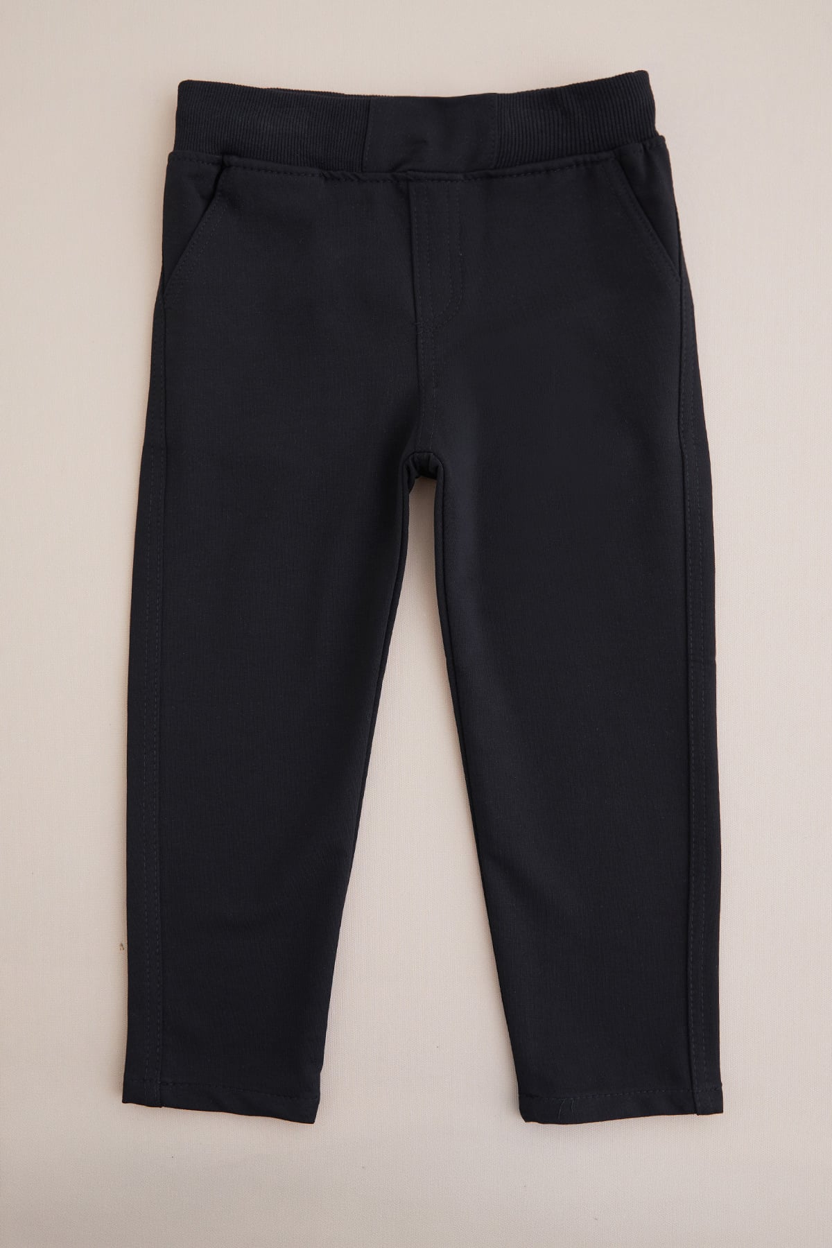 Beli Bağcıklı Penye Kumaş Unisex Çocuk Pantolon 4