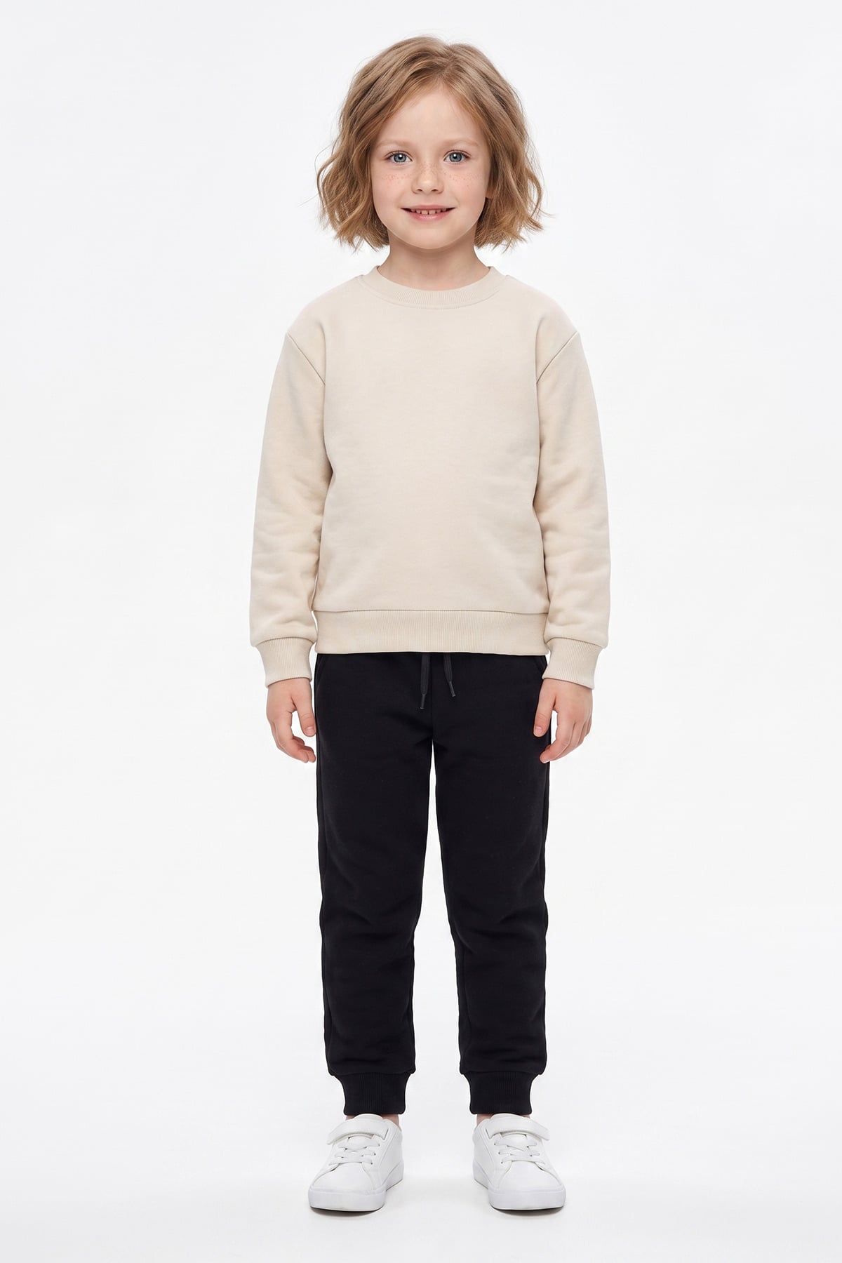 3 İplik Basic Beli Lastikli Unisex Çocuk Eşofman Altı 3