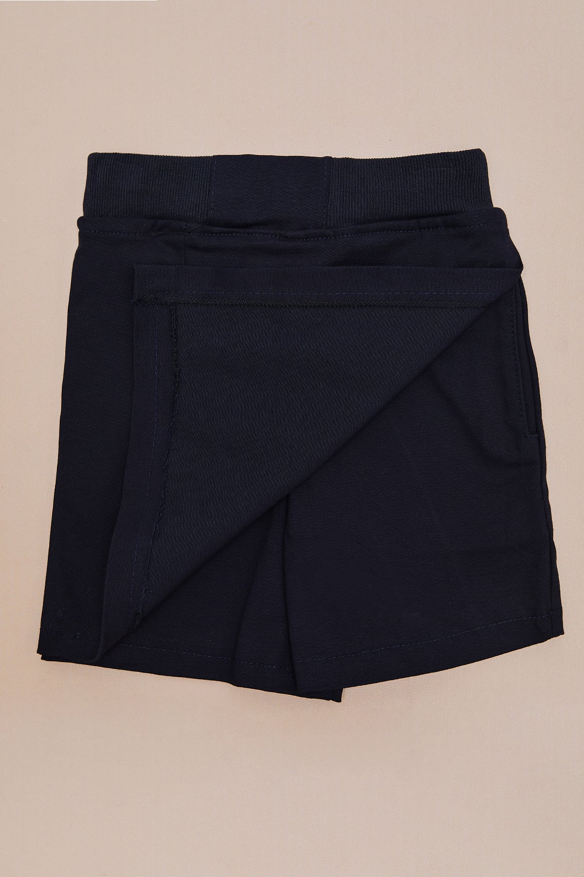 Basic Beli Lastikli Kız Çocuk Şort Etek 5