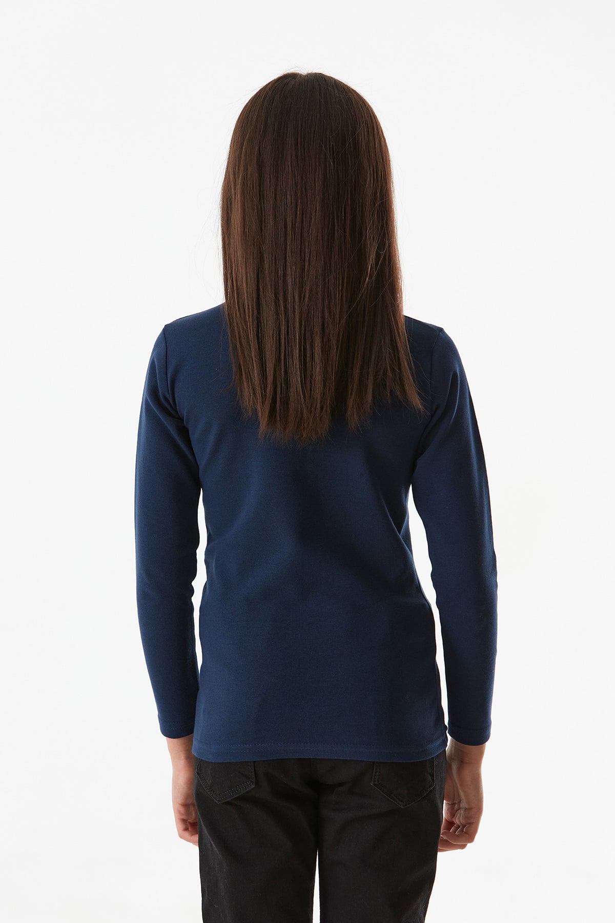 Basic Dik Yaka Kız Çocuk Body 5