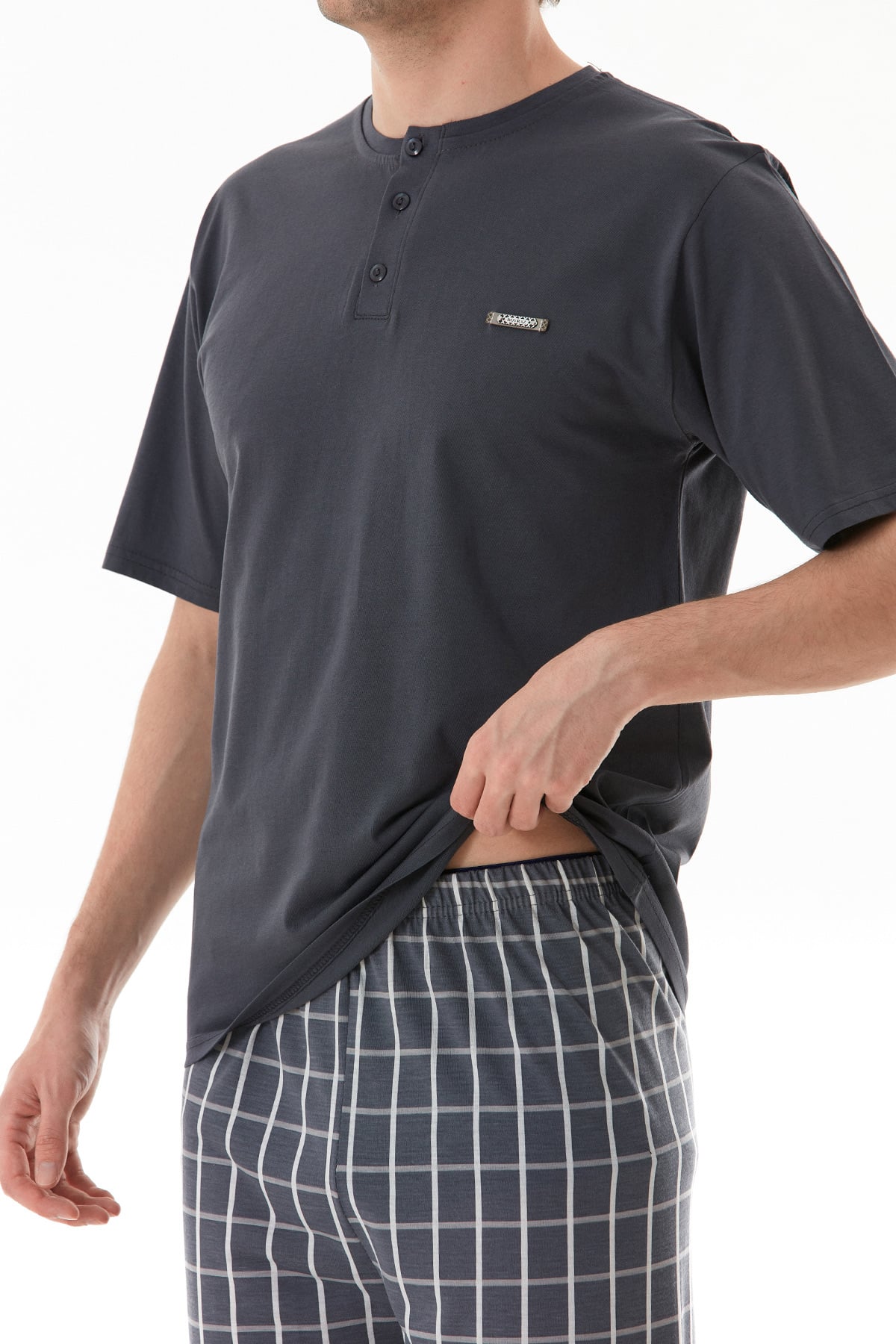 Ekose Desenli Pijama Takımı 6