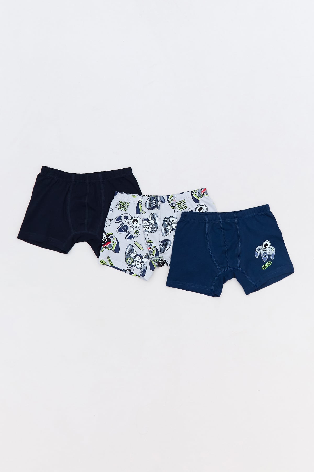 Canavar Baskılı Erkek Çocuk 3 Lü Boxer