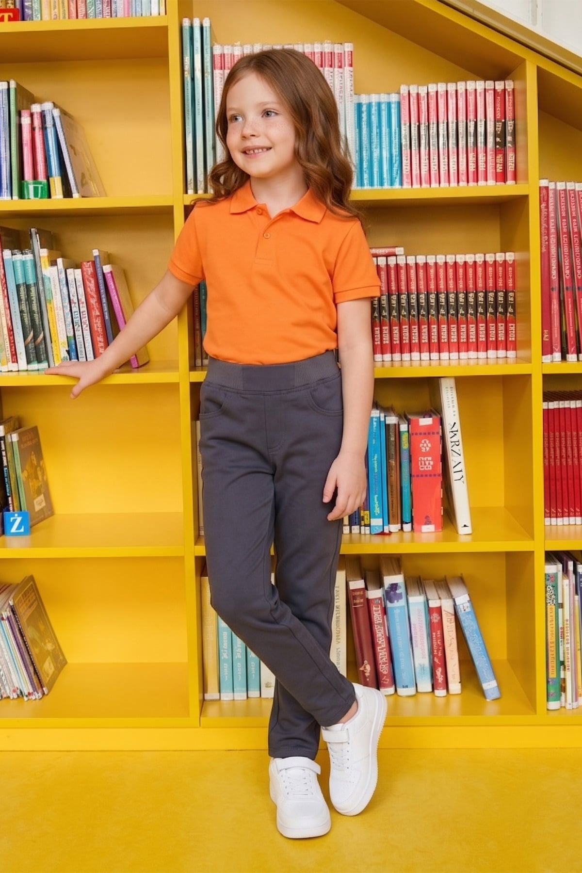 Beli Bağcıklı Gabardin Kumaş Unisex Çocuk Pantolon