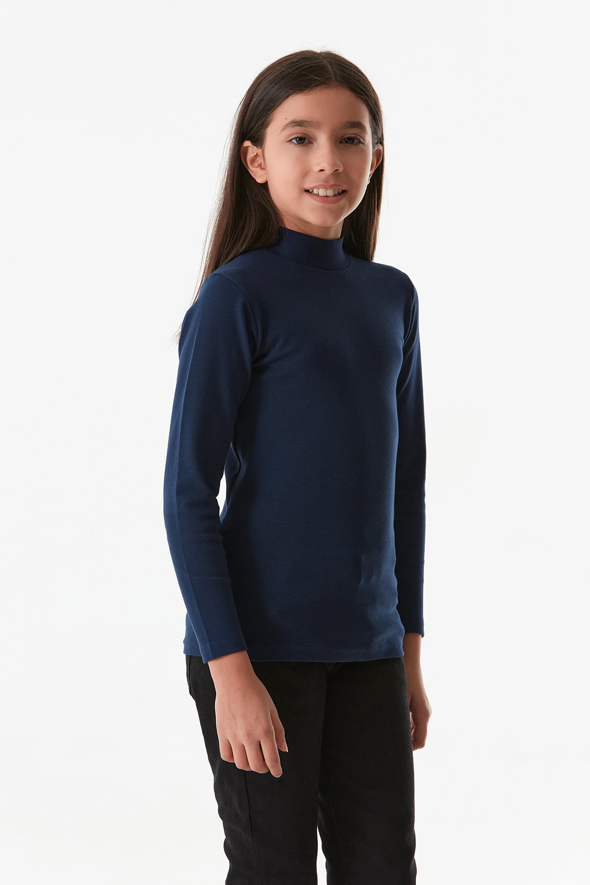 Basic Dik Yaka Kız Çocuk Body 3