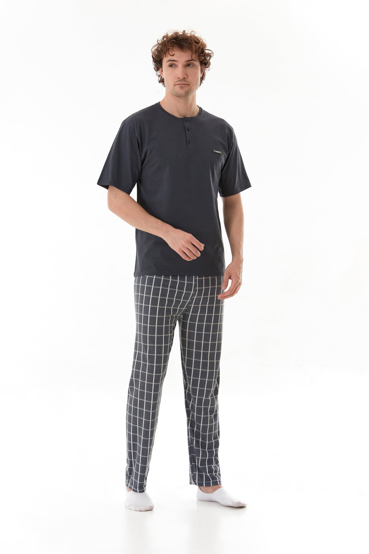 Ekose Desenli Pijama Takımı