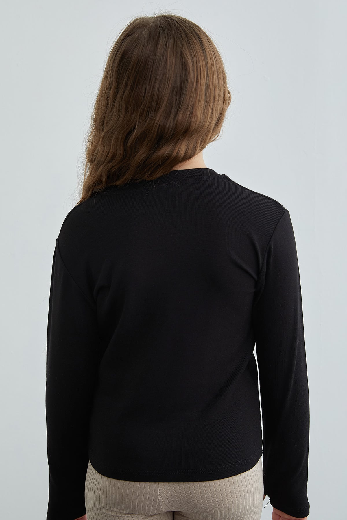 Basic Parmak Geçirmeli Modal Kız Çocuk Body 6