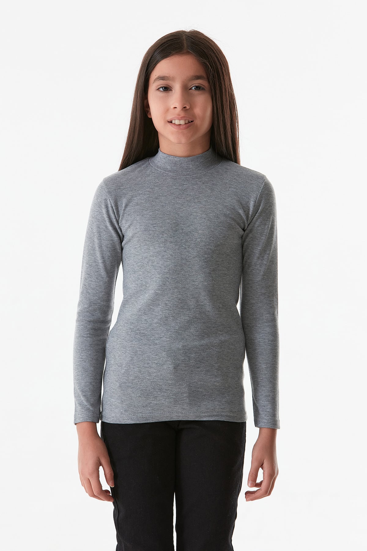 Basic Dik Yaka Kız Çocuk Body 2