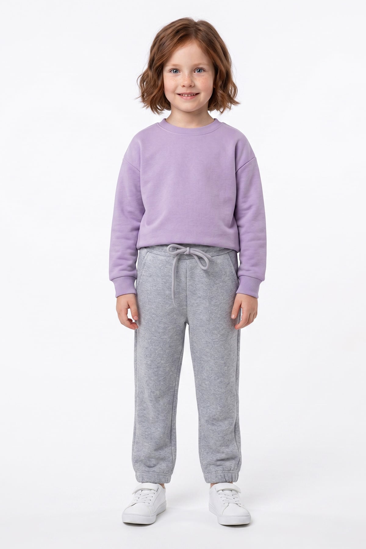 3 İplik Beli Lastikli Jogger Unisex Çocuk Eşofman Altı 3