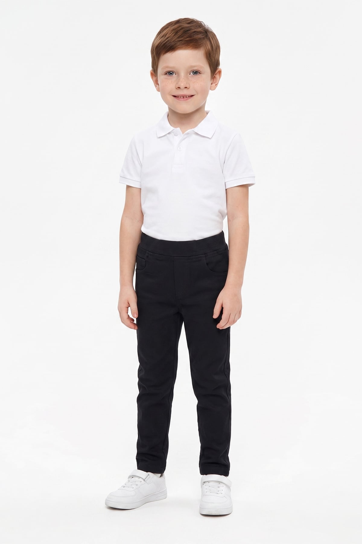 Beli Bağcıklı Gabardin Kumaş Unisex Çocuk Pantolon 3