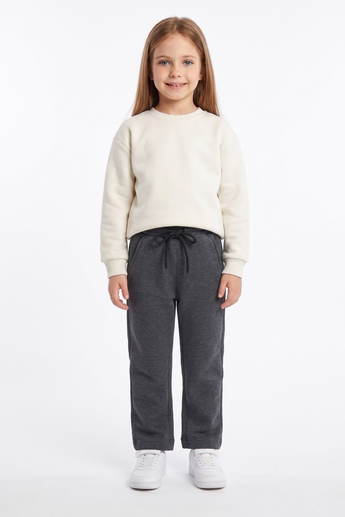 3 İplik Beli Bağlamalı Unisex Çocuk Eşofman Altı 3