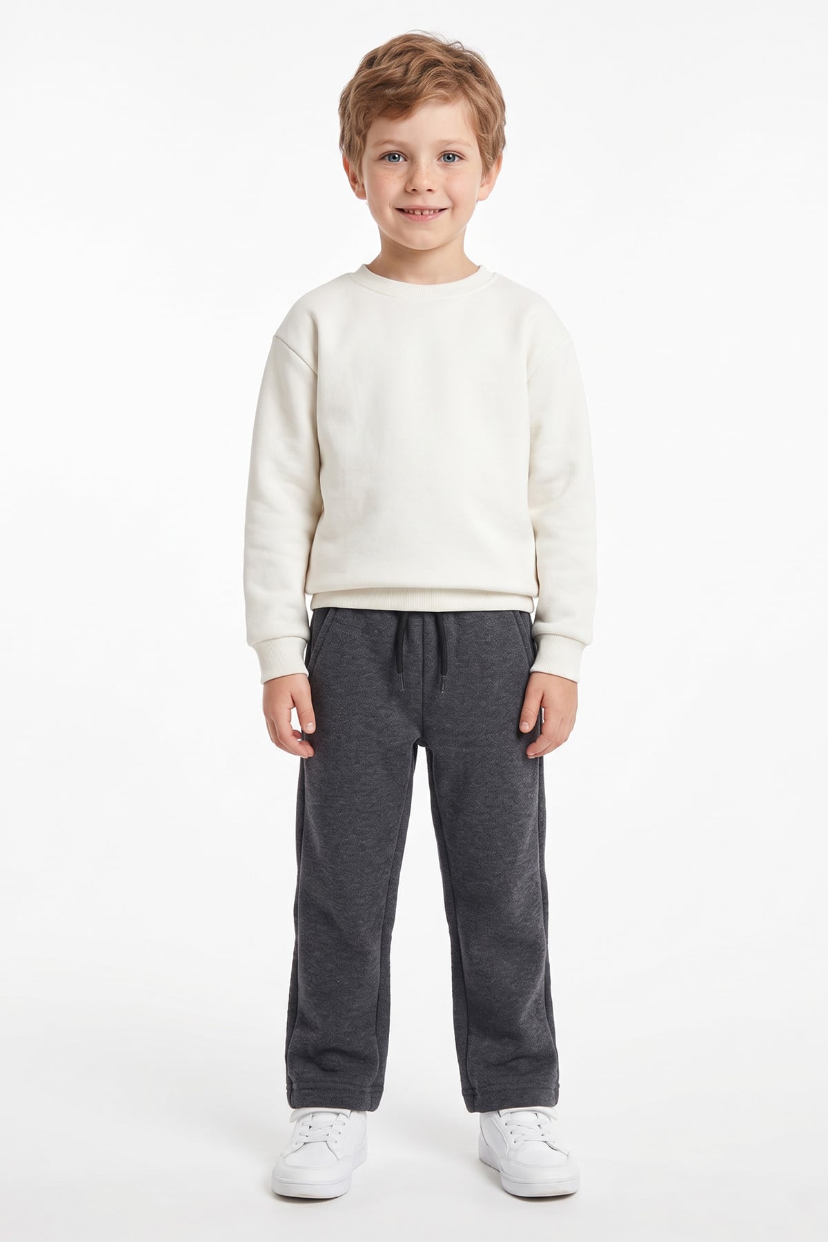 3 İplik Beli Bağlamalı Unisex Çocuk Eşofman Altı 2