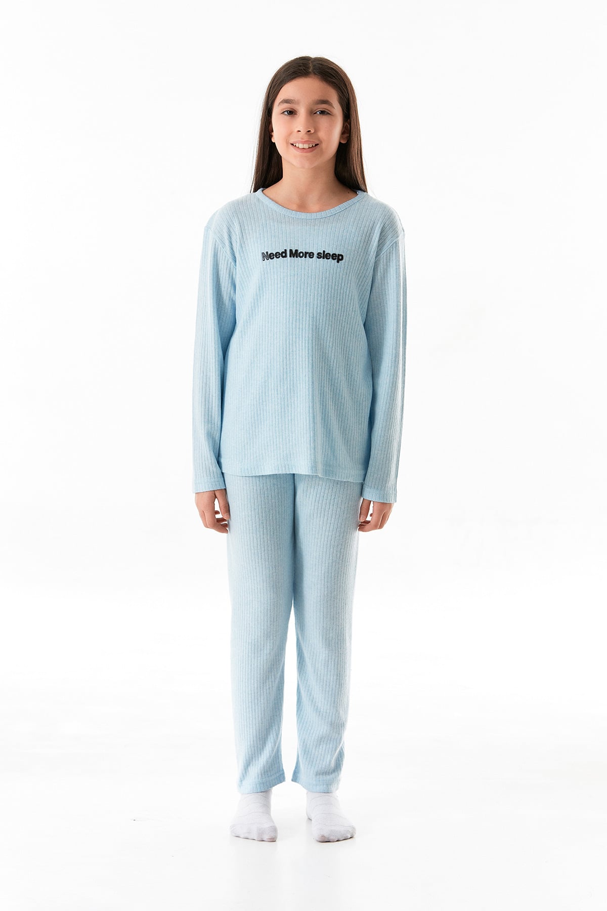 Need More Slep Baskılı Kız Çocuk Pijama Takımı