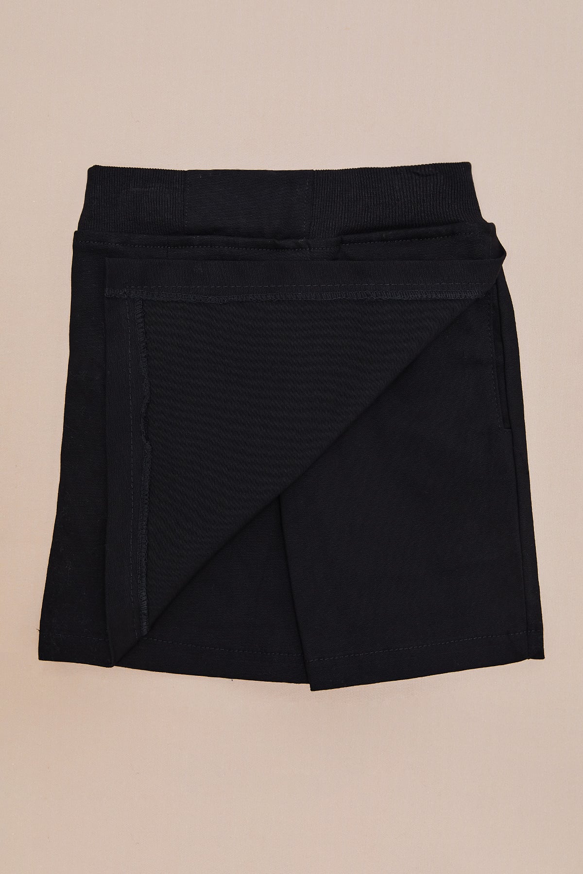 Basic Beli Lastikli Kız Çocuk Şort Etek 5