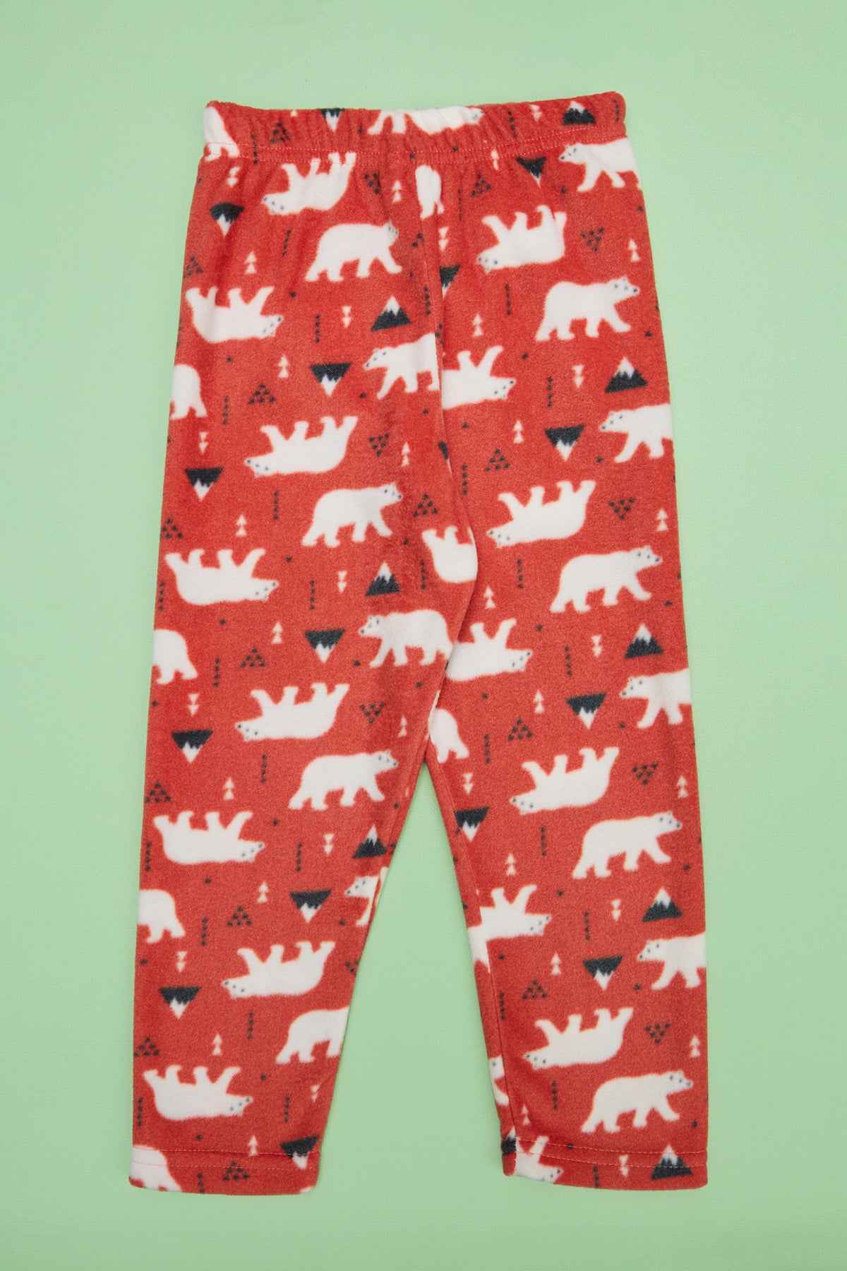 Kutup Ayısı Desenli Polar Unisex Çocuk Pijama Altı 3