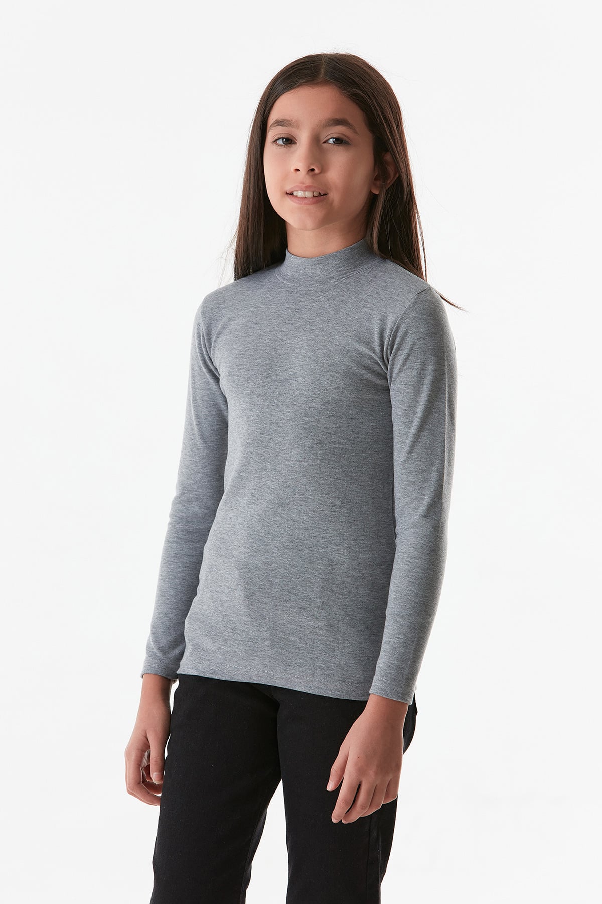 Basic Dik Yaka Kız Çocuk Body 3