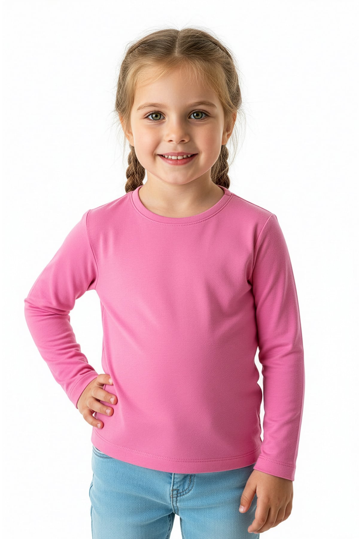 Basic Bisiklet Yaka Unisex Çocuk Body