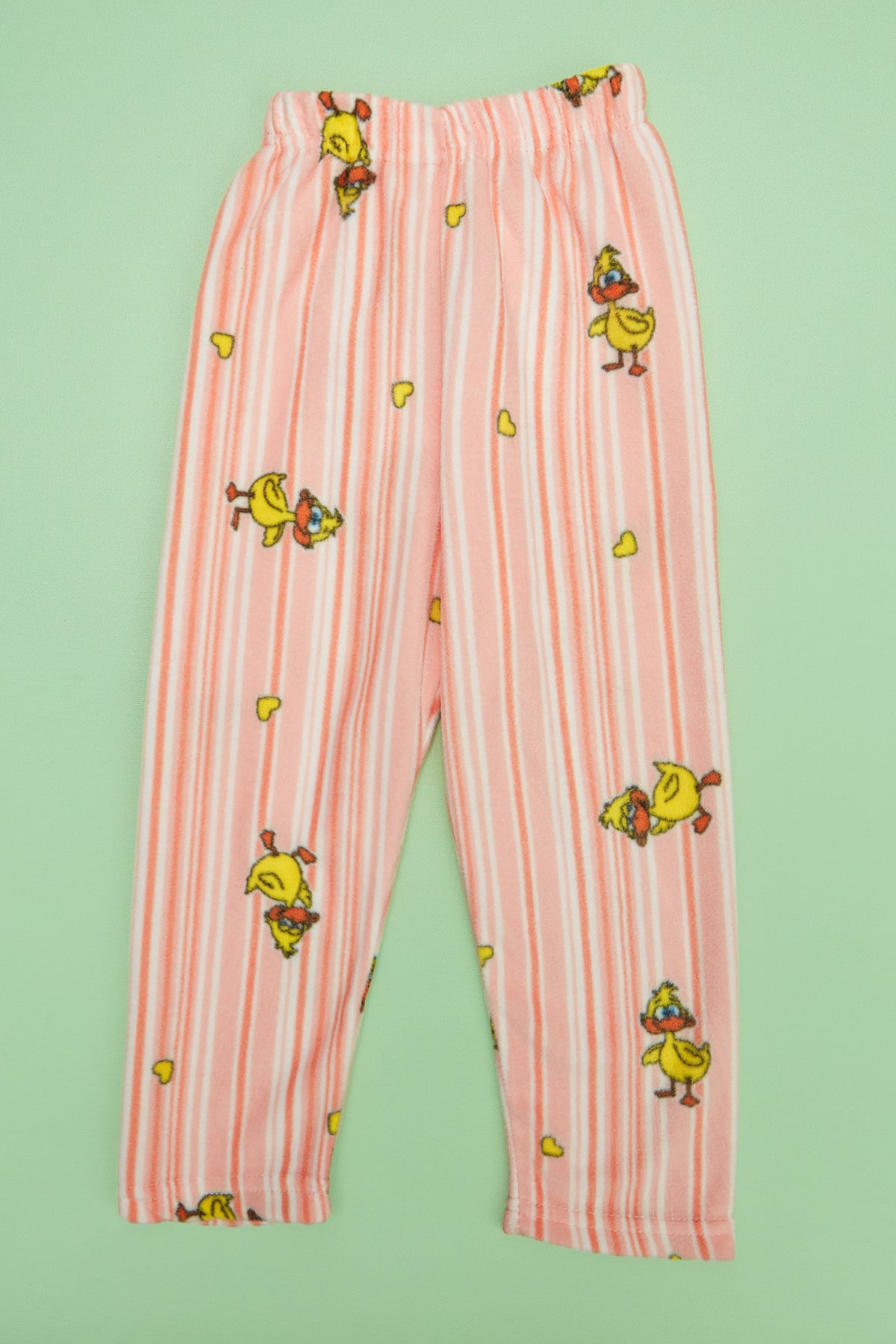 Ördek Desenli Polar Unisex Çocuk Pijama Altı 3