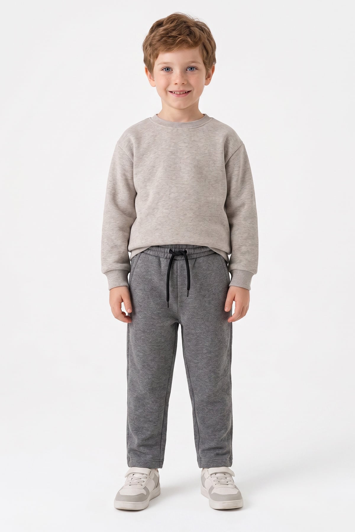 3 İplik Basic Beli Lastikli Unisex Çocuk Eşofman Altı 2