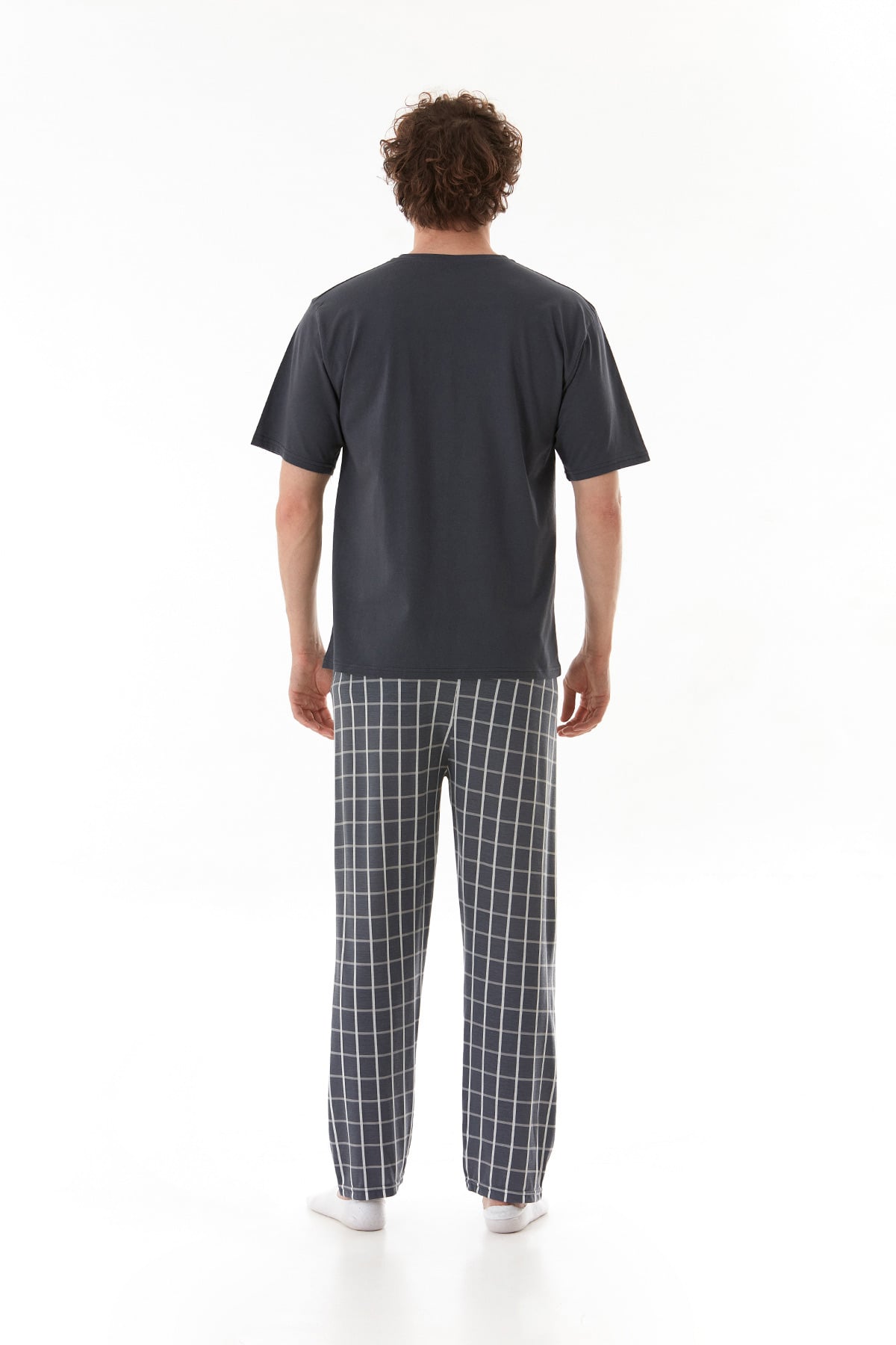 Ekose Desenli Pijama Takımı 5
