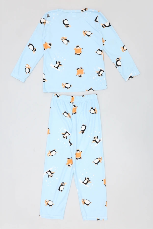 5-12 Yaş Süet Çocuk Pijama Takımı Bebemavisi 5