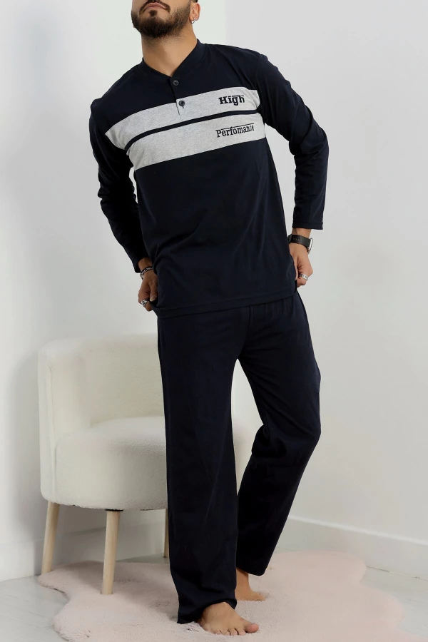 Süprem Erkek Pijama Takımı Lacivert 3